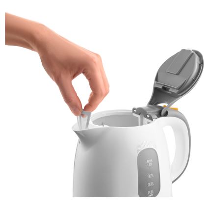 Sencor - Wasserkocher 1 l 1100W/230V weiß/grau