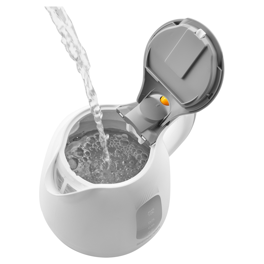 Sencor - Wasserkocher 1 l 1100W/230V weiß/grau