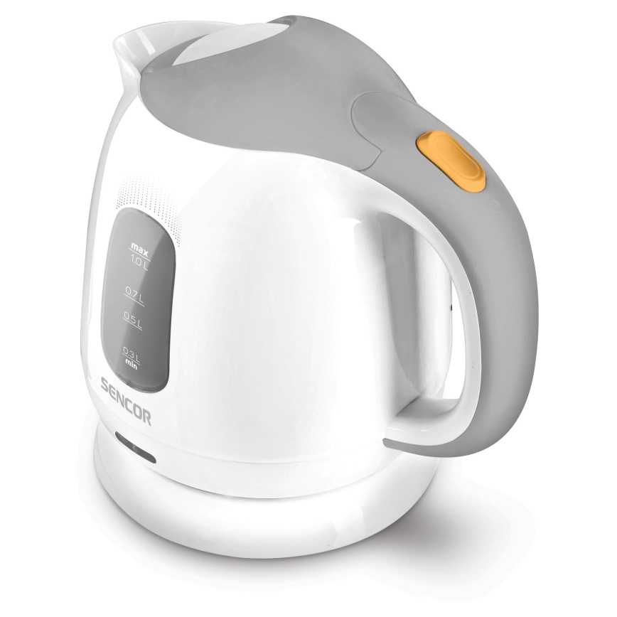 Sencor - Wasserkocher 1 l 1100W/230V weiß/grau