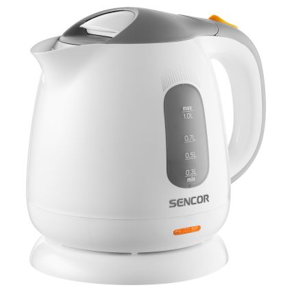 Sencor - Wasserkocher 1 l 1100W/230V weiß/grau