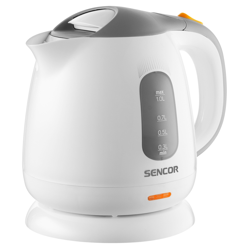 Sencor - Wasserkocher 1 l 1100W/230V weiß/grau