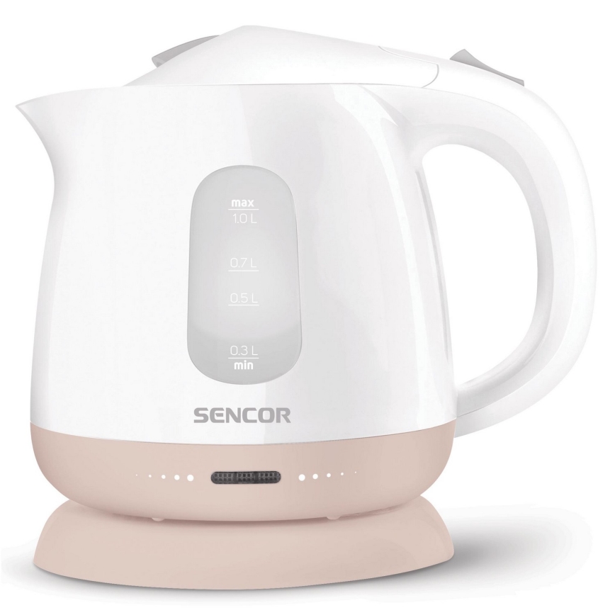 Sencor - Wasserkocher 1 l 1100W/230V weiß/rosa