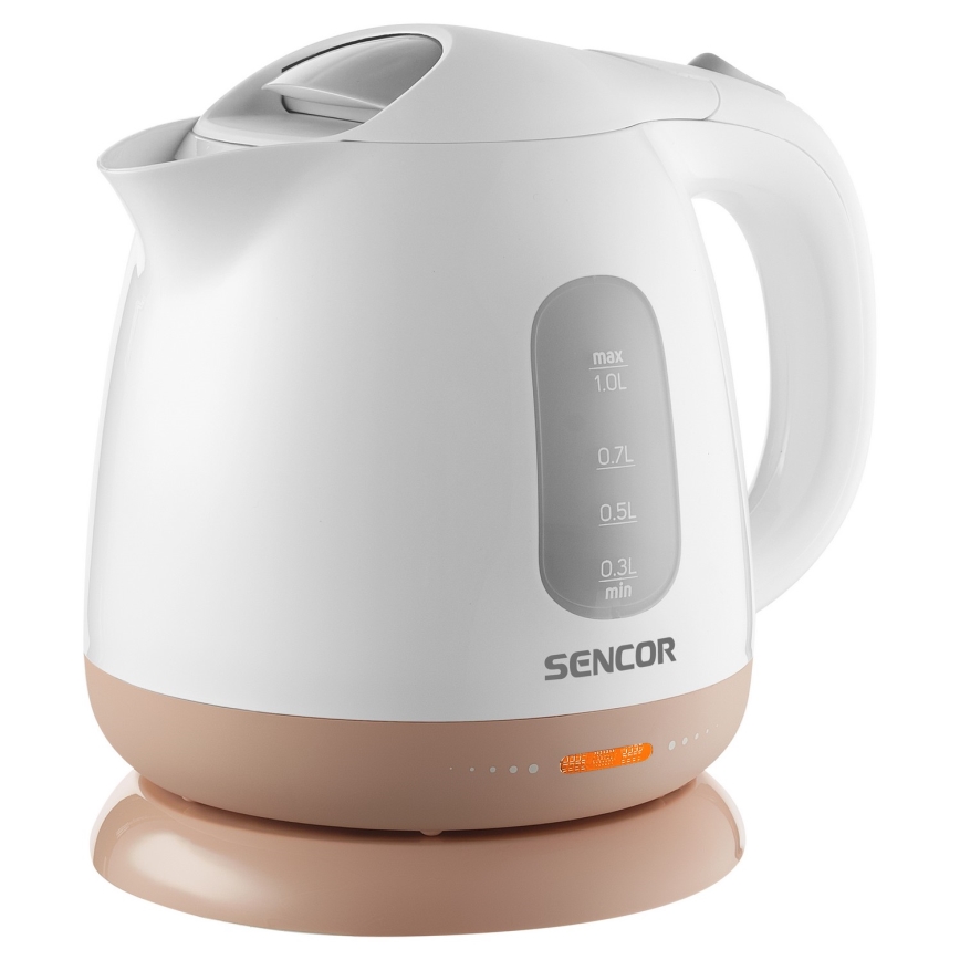 Sencor - Wasserkocher 1 l 1100W/230V weiß/rosa
