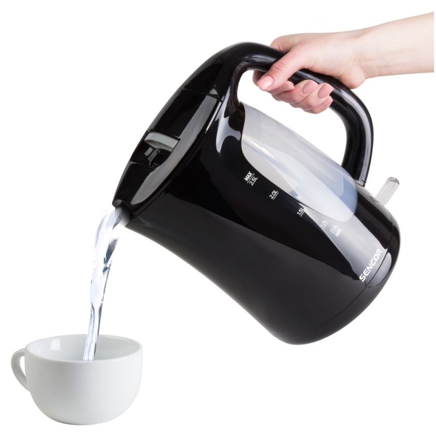 Sencor - Wasserkocher 2,5 l 2200W/230V schwarz