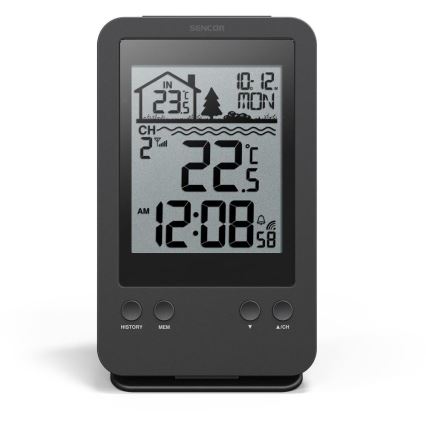 Sencor - Wetterstation mit kabellosem schwimmendem Poolsensor 2xAA + 2xAA IPX7