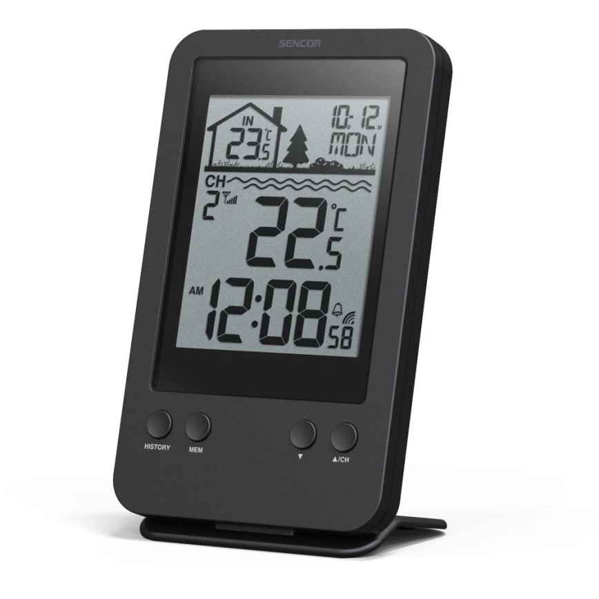 Sencor - Wetterstation mit kabellosem schwimmendem Poolsensor 2xAA + 2xAA IPX7