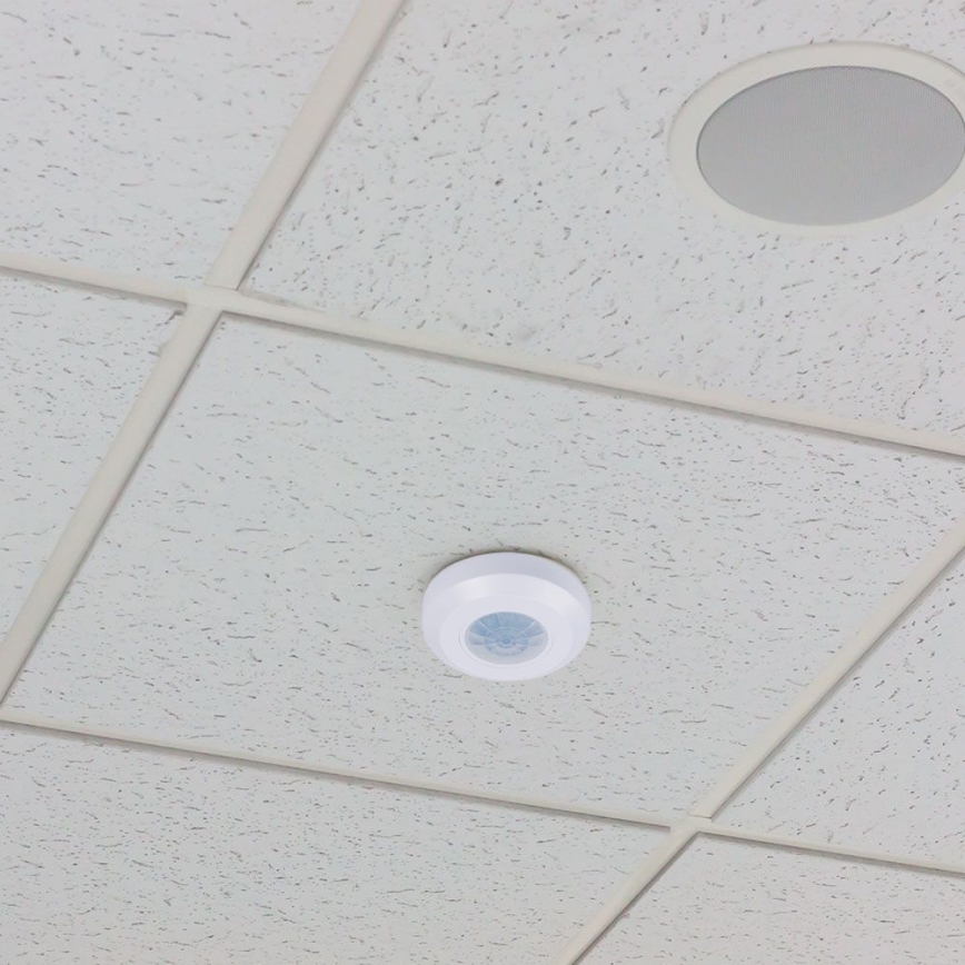 Sensore di movimento a infrarossi 360° 200W/230V bianco
