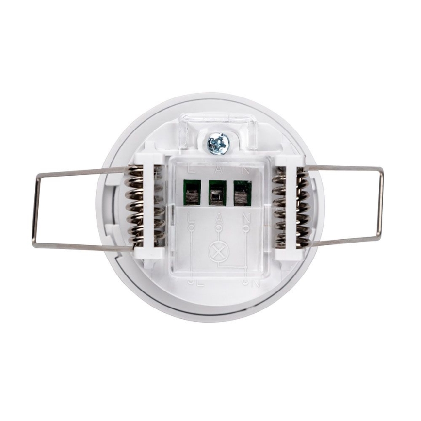 Sensore di movimento da incasso PIR 360° 400W/230V bianco