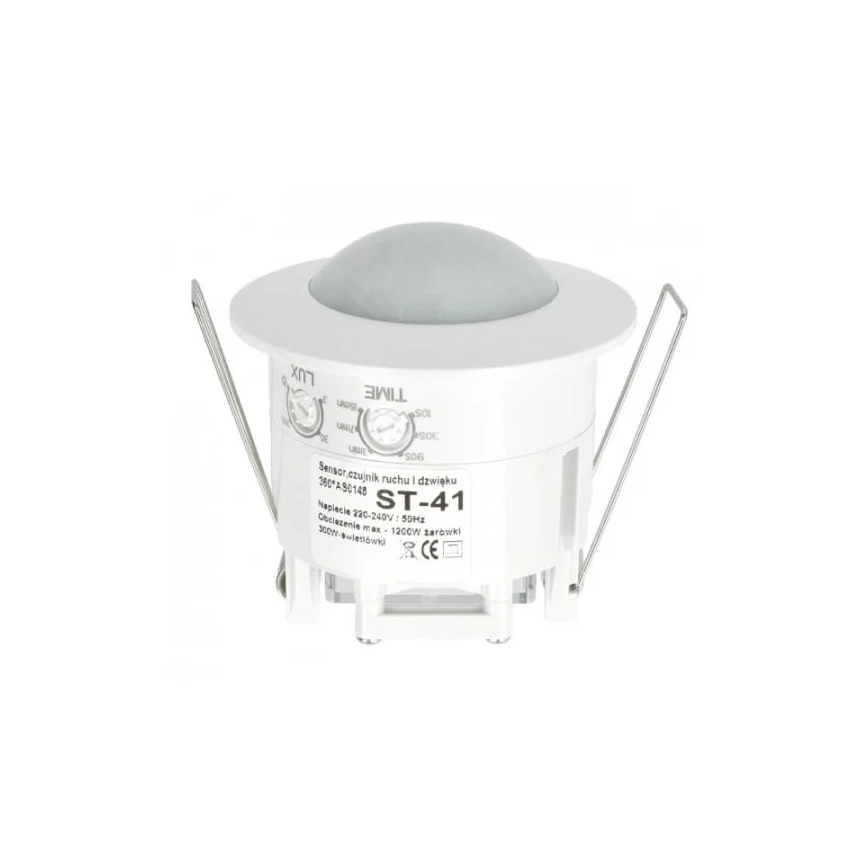 Sensore di movimento e crepuscolare ST41 360 ° bianco