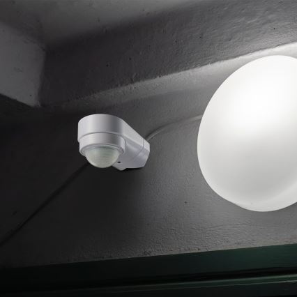 Sensore di movimento esterno a infrarossi 240° 600W/230V IP65 bianco