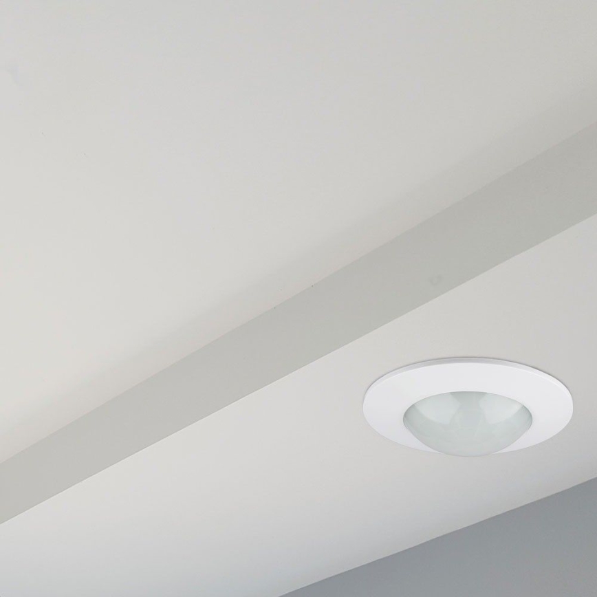 Sensore di movimento per controsoffitto PIR 360° 300W/230V bianco