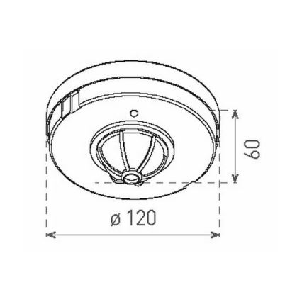 Sensore di movimento PIR 1200W/230V