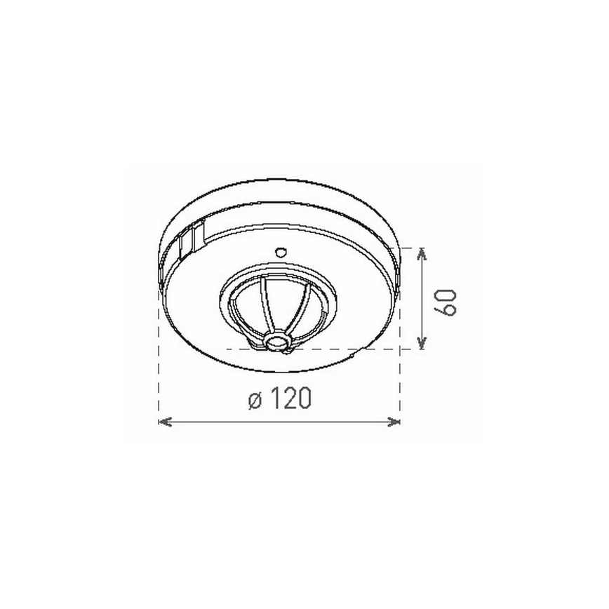 Sensore di movimento PIR 1200W/230V