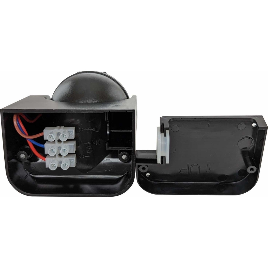 Sensore di movimento PIR per esterni 1200 W/230 V IP44, nero