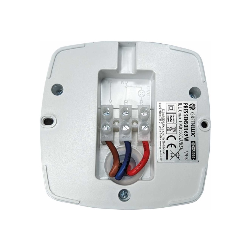 Sensore di presenza PRES SENSOR 2000W bianco
