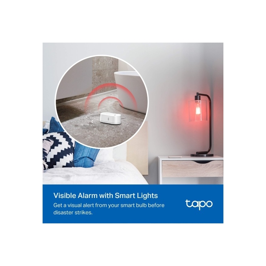 Sensore intelligente per perdite d'acqua, alimentato da 2 batterie AAA