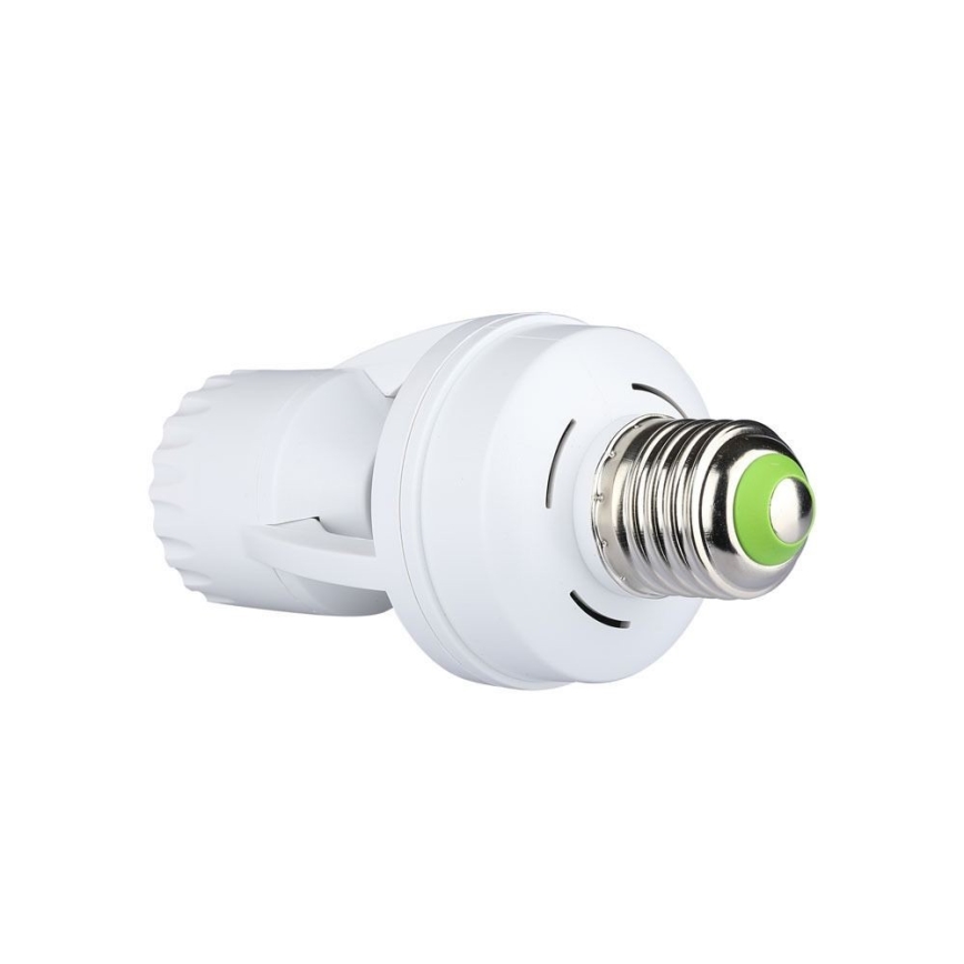 Sensore PIR per lampadina E27 bianco