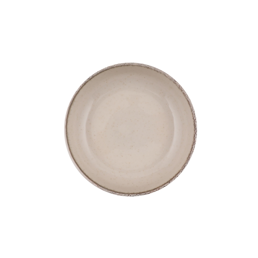 Service de table 16 pièces en porcelaine, beige