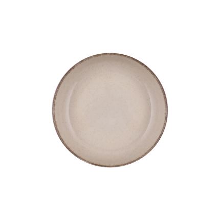 Service de table 16 pièces en porcelaine, beige