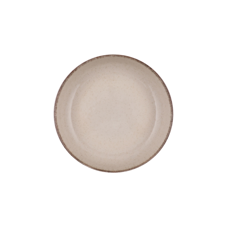 Service de table 16 pièces en porcelaine, beige