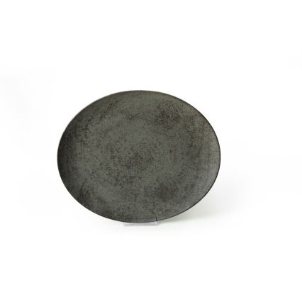 Service de table 18 pièces anthracite/vert/grès