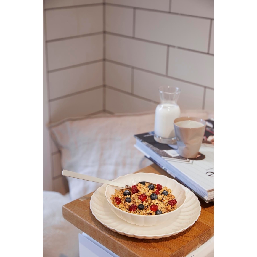 Service de table 18 pièces blanc/porcelaine