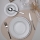 Service de table 18 pièces blanc/porcelaine