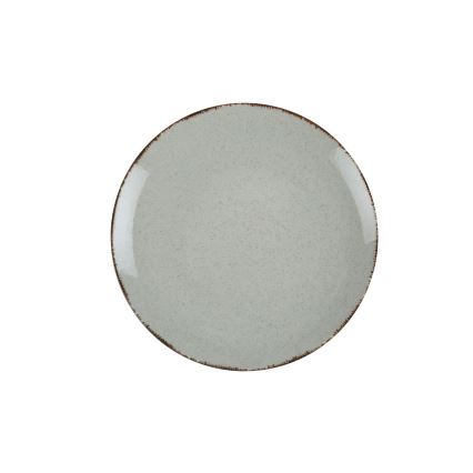 Service de table 18 pièces vert/porcelaine