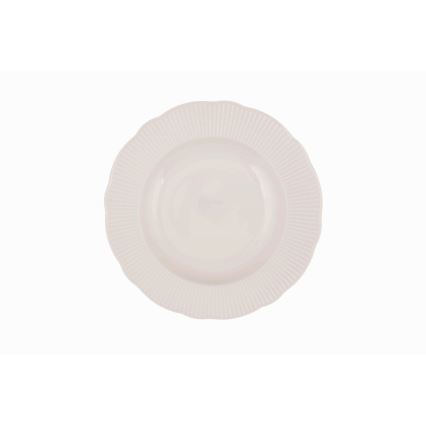 Service de table 24 pièces blanc/porcelaine