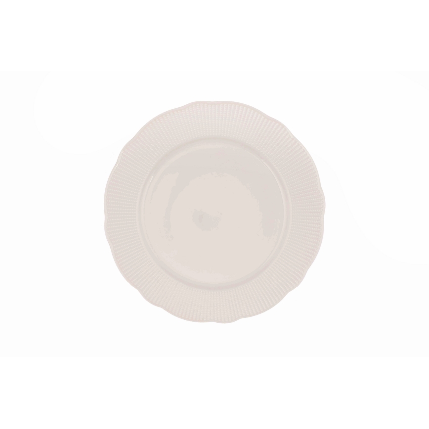 Service de table 24 pièces blanc/porcelaine