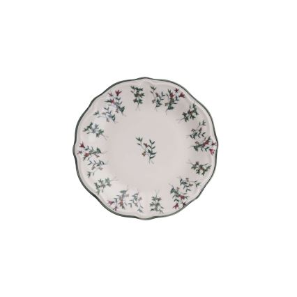 Service de table 24 pièces blanc/vert/porcelaine