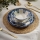 Service de table 24 pièces bleu/blanc/porcelaine