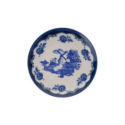 Service de table 24 pièces bleu/blanc/porcelaine