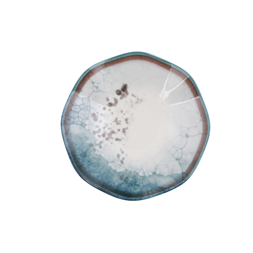 Service de table 24 pièces bleu/porcelaine