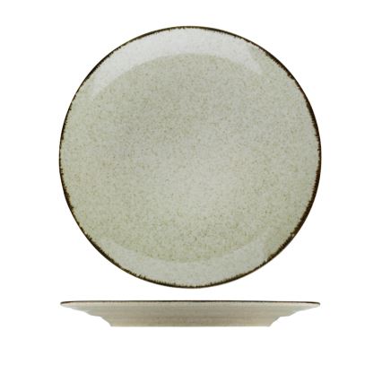 Service de table 24 pièces en porcelaine beige