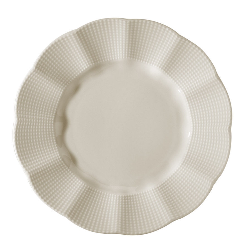 Service de table 24 pièces en porcelaine blanche