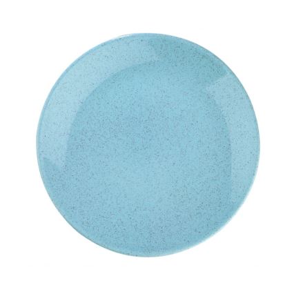 Service de table 24 pièces en porcelaine, bleu élégant