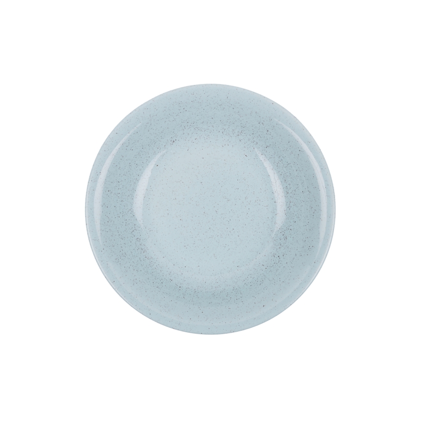 Service de table 24 pièces en porcelaine, bleu élégant