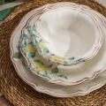 Service de table 24 pièces multicolore/porcelaine