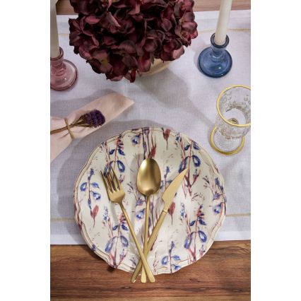 Service de table 24 pièces multicolore/porcelaine