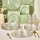 Service de table 24 pièces, verre transparent/doré