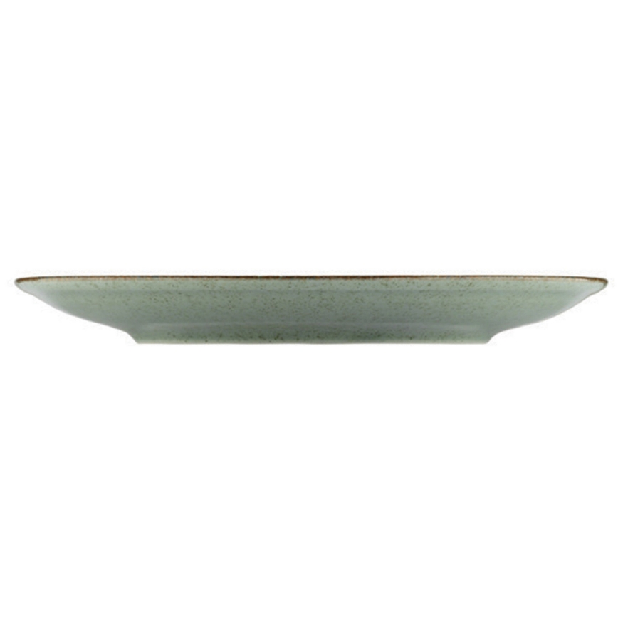 Service de table 24 pièces vert/porcelaine