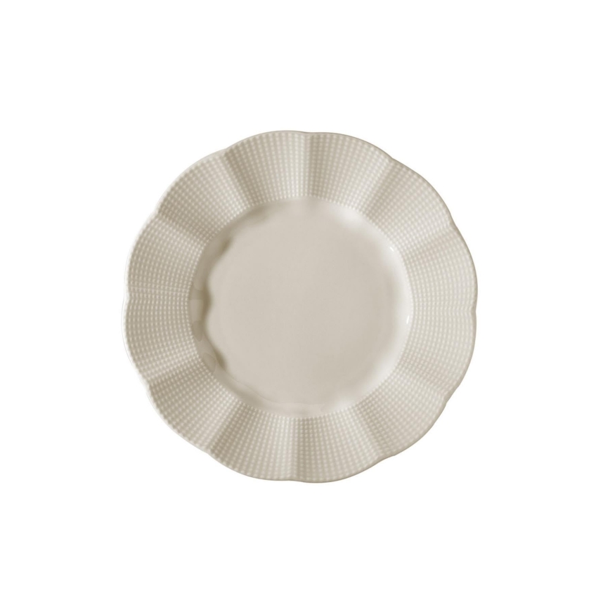 Service de table 26 pièces en porcelaine blanche