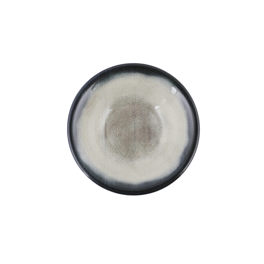 Service de table 26 pièces en porcelaine — bleu/marron