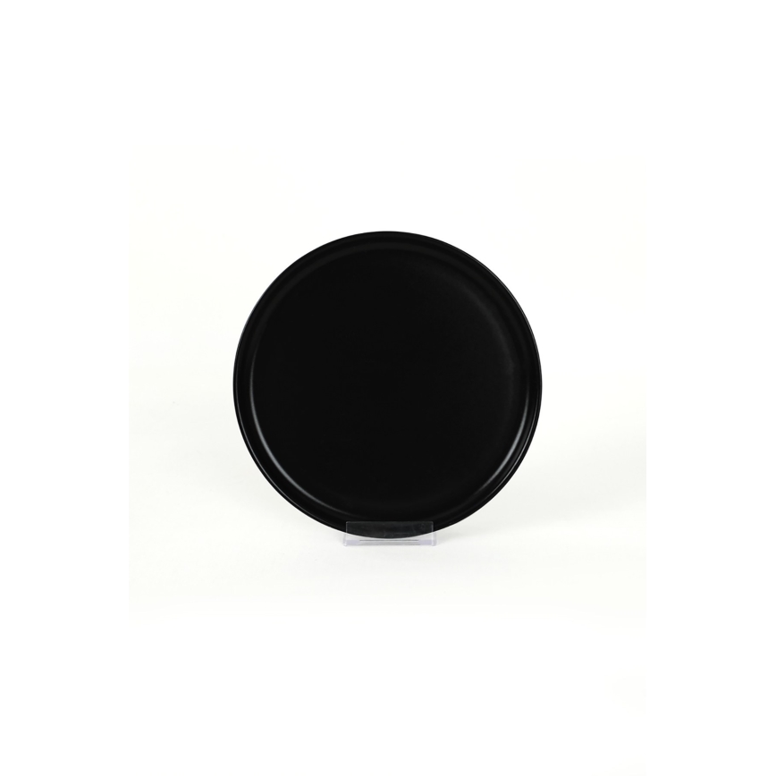 Servizio da tavola 18 pezzi in ceramica nera