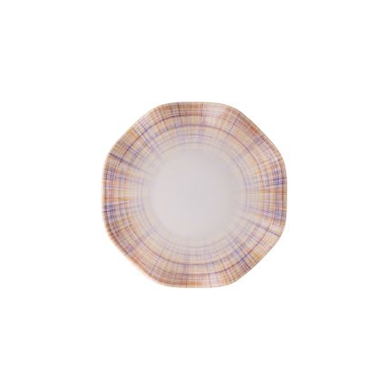 Servizio da tavola 24 pezzi arancione/blu in porcellana