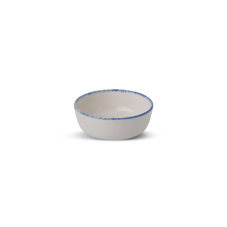 Servizio da tavola 24 pezzi bianco/blu in porcellana