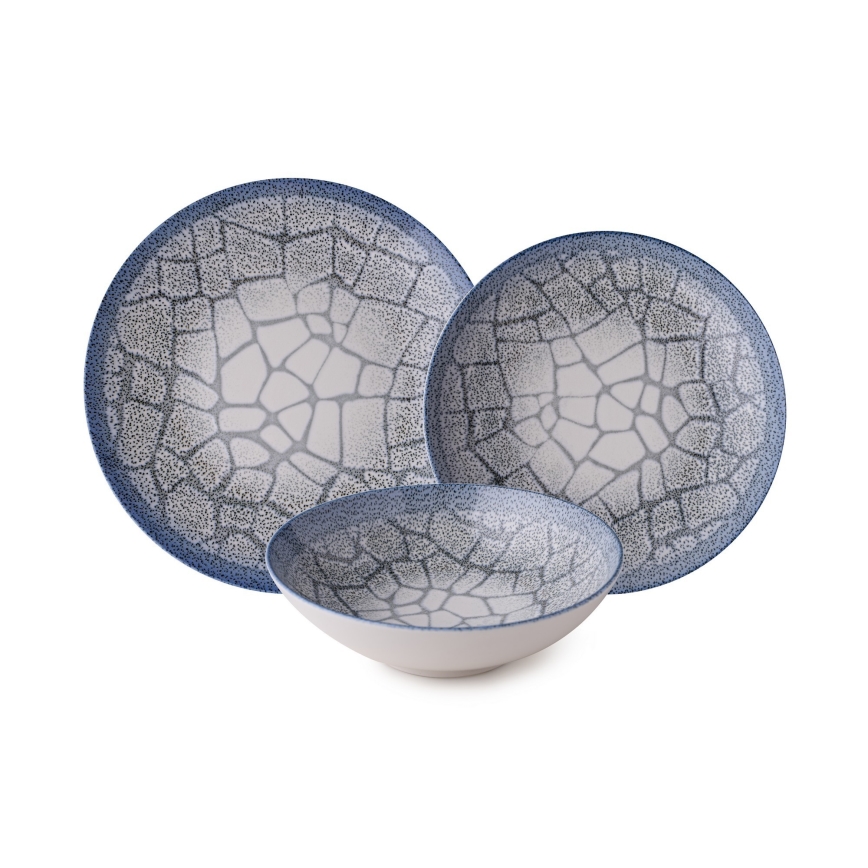 Servizio da tavola 24 pezzi, porcellana blu