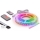 SET 1x dimmbarer LED-RGBW-Streifen NEO LITE MUSIC LED/24W/230V, 5 m, IP65, Wi-Fi Tuya + 5x Einbauprofil 1 m, schwarz/weiß + Fernbedienung