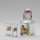 Set 1x Glasflasche und 2x Shot-Gläser klar mit Fuchs-Motiv